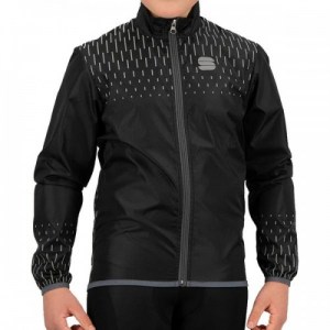 Χειμερινό Παιδικό Αντιανεμικό Sportful KID REFLEX JACKET - Black DRIMALASBIKES